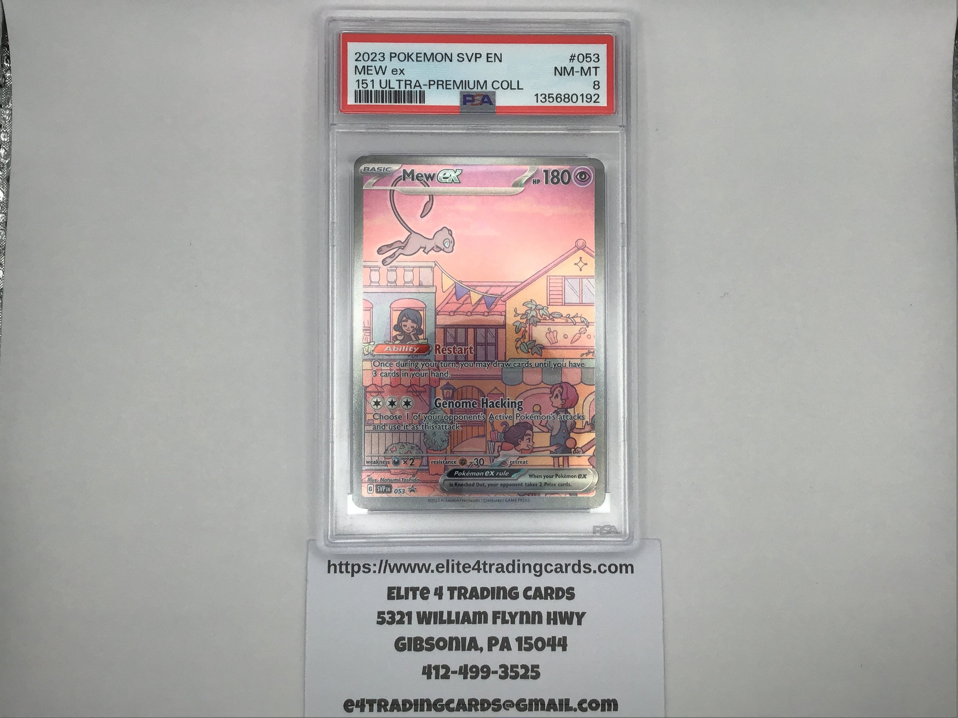 Mew ex #53 Pokemon Promo (PSA 8)