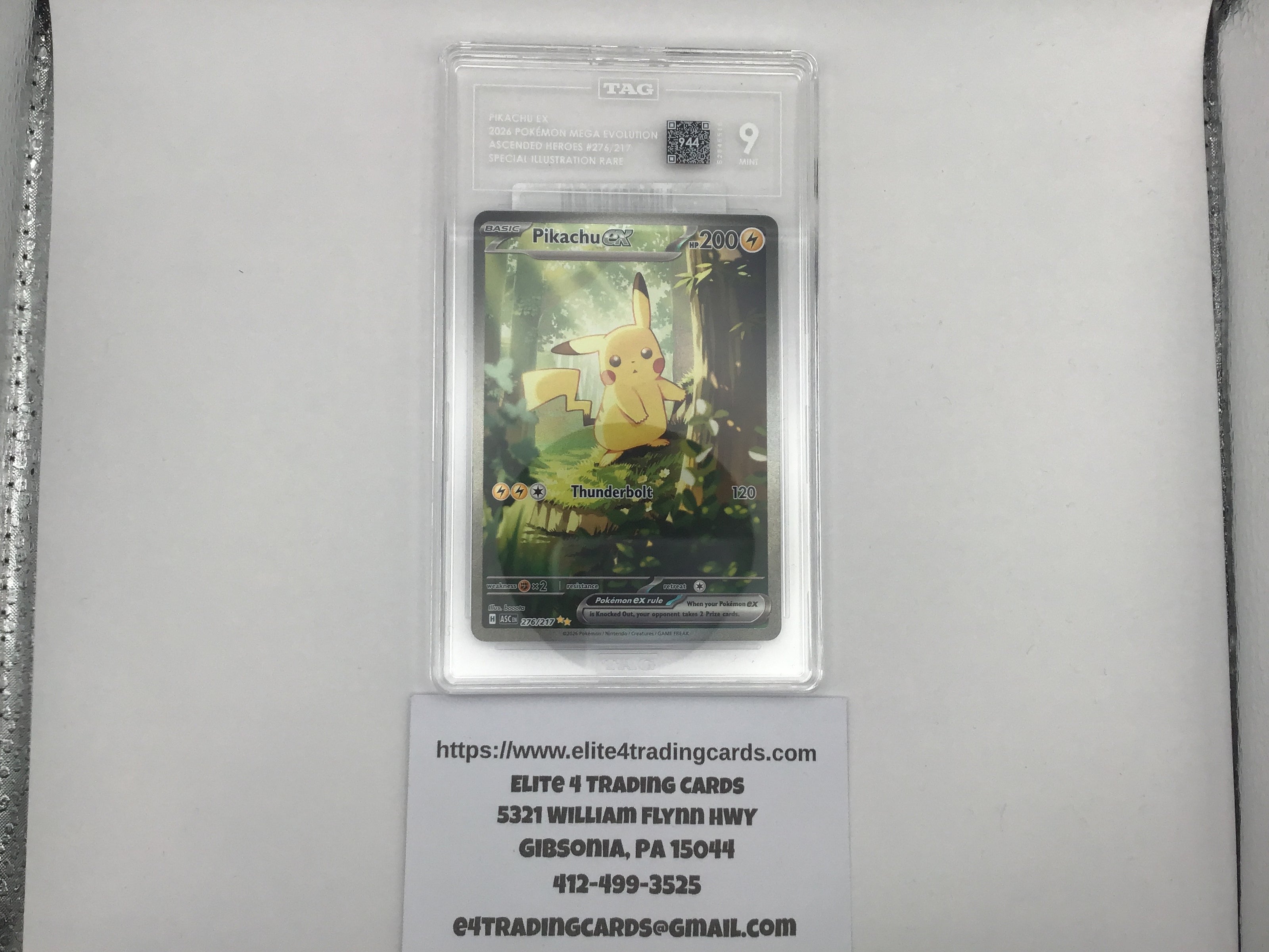 Pikachu ex #276 Pokemon Ascended Heroes (TAG 9)