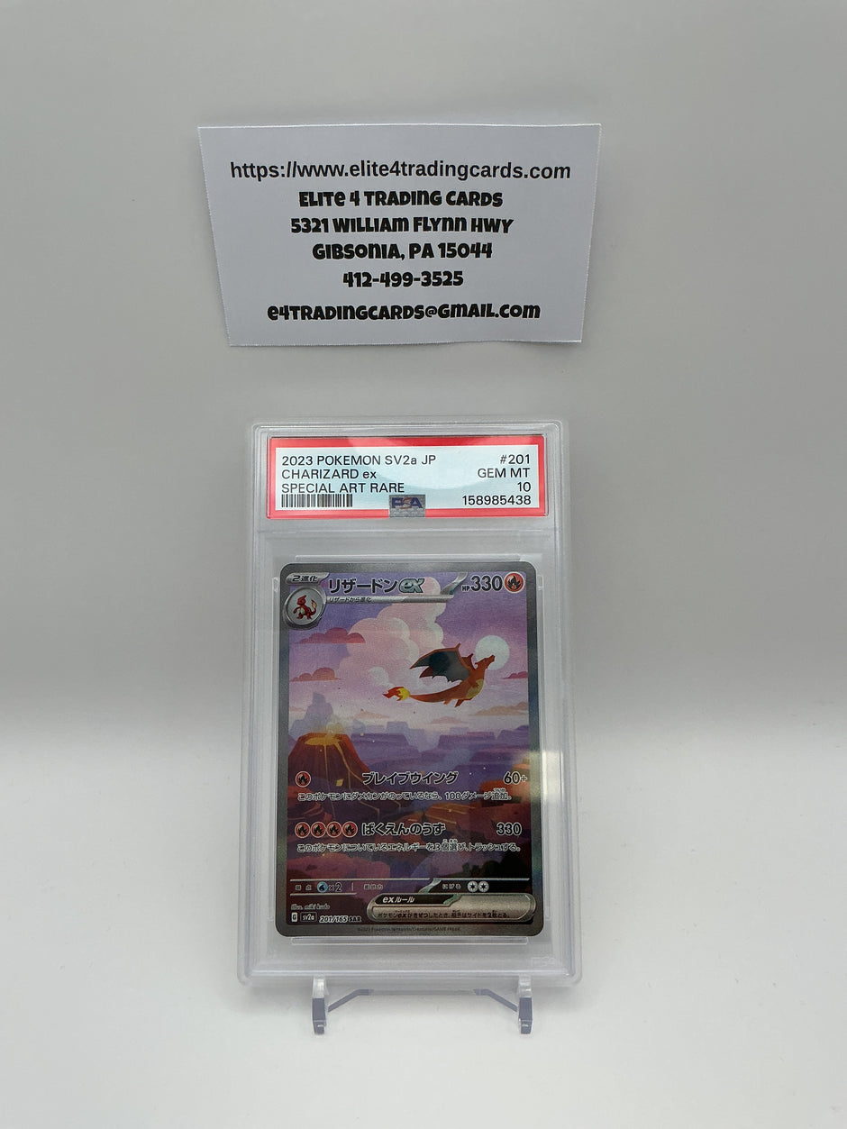 Charizard EX #201 Pokemon Japanese Scarlet & Violet 151 (PSA 10)