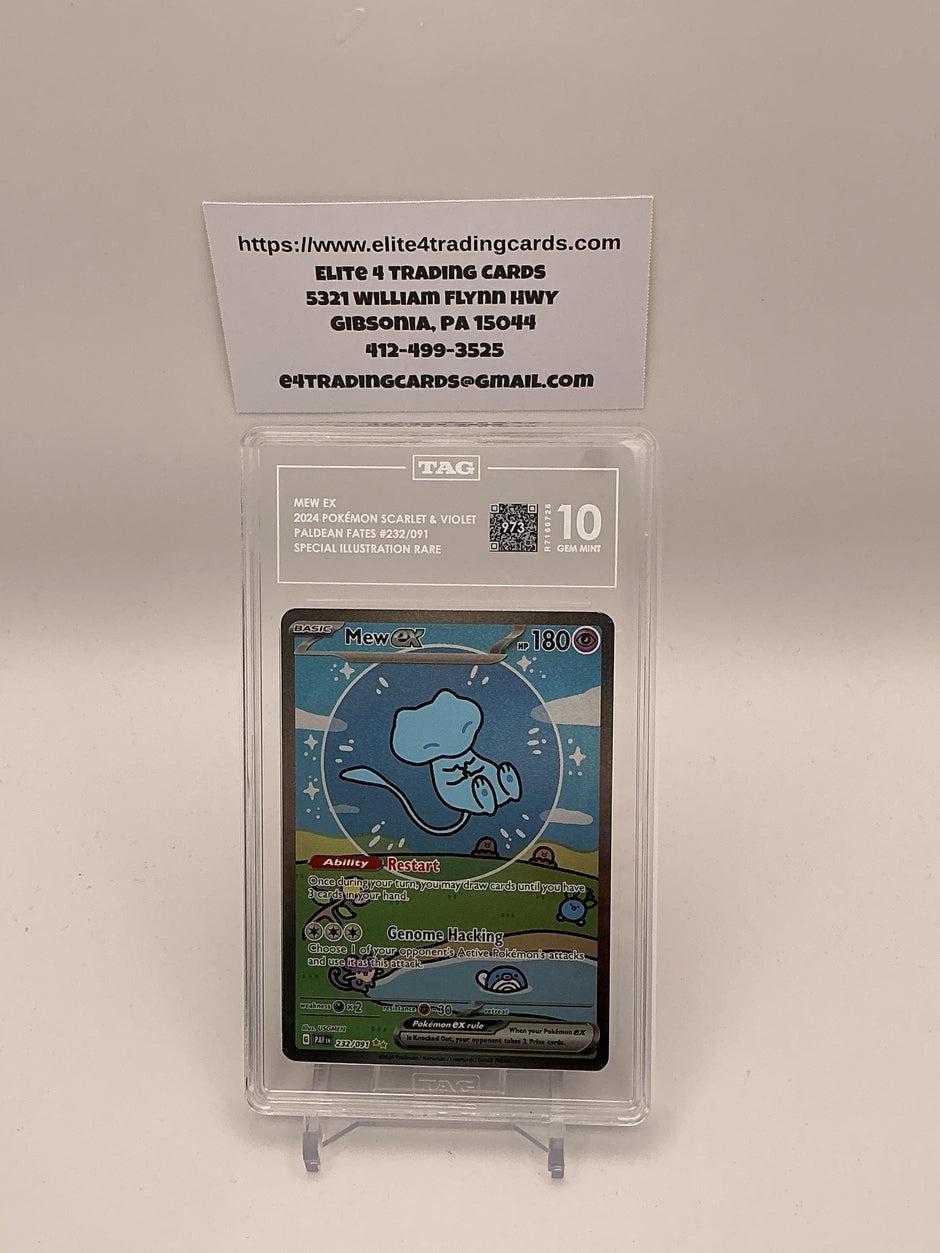 Mew ex #232 Paldean Fates (TAG 10)