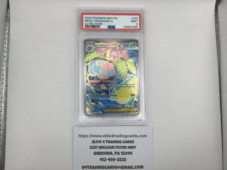 Mega Venusaur ex #155 Pokemon Mega Evolution (PSA 9)