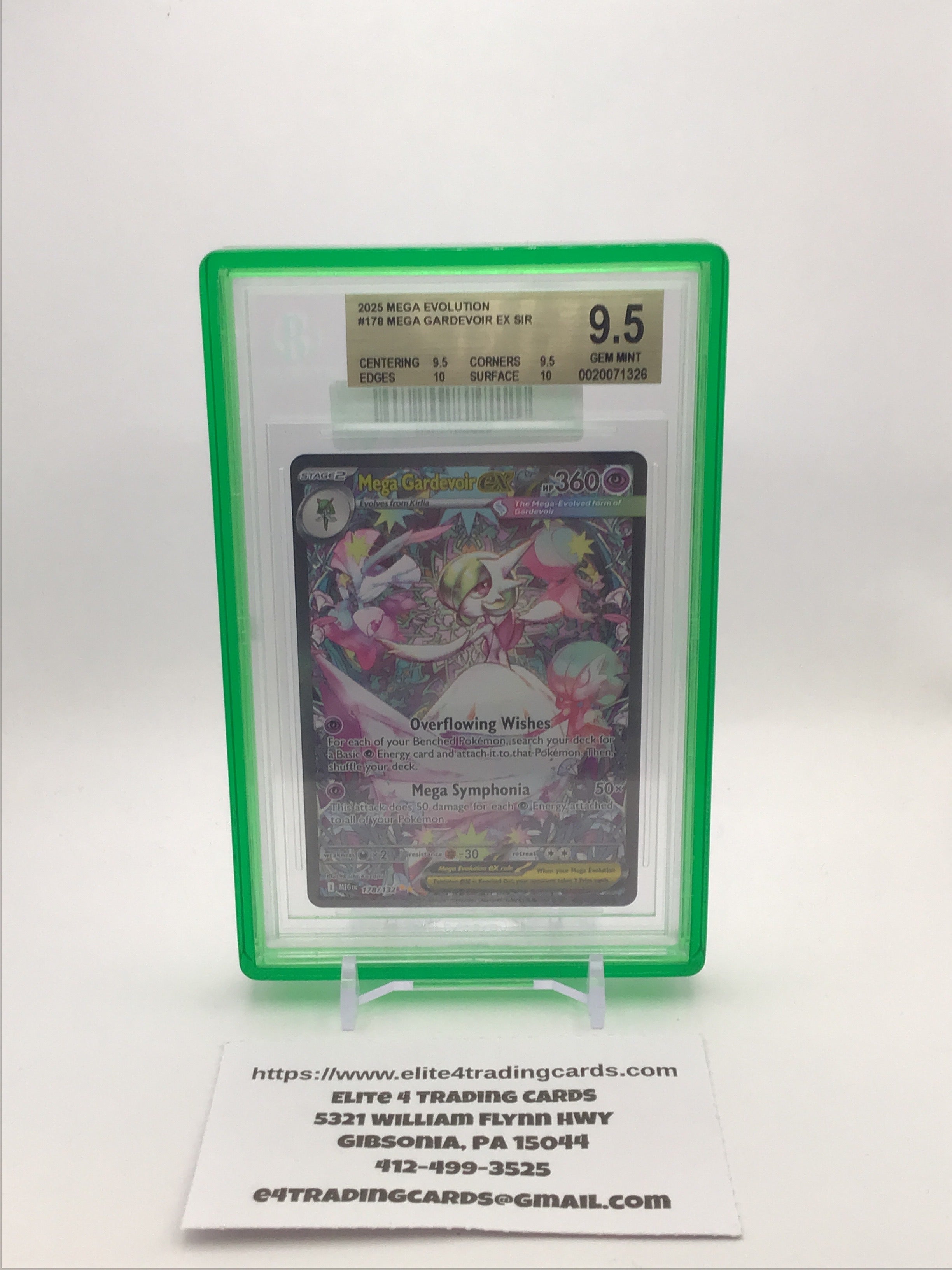 Mega Gardevoir ex - 178/132 - ME01: Mega Evolution (MEG) (Beckett 9.5)