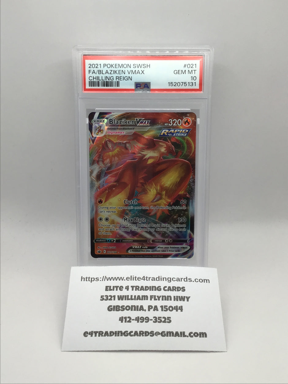 Blaziken VMAX #21 (PSA 10)