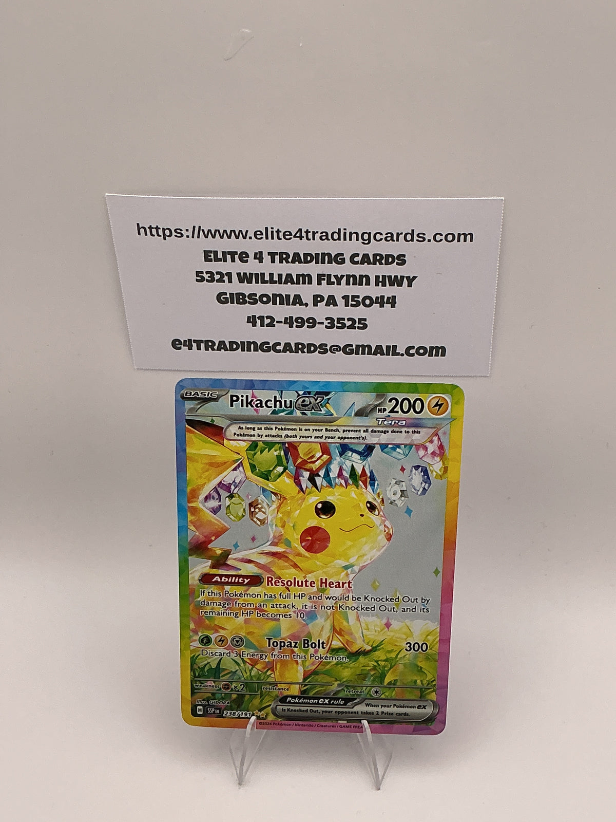 Pikachu ex - 238/191 - SV08: Surging Sparks (SSP)