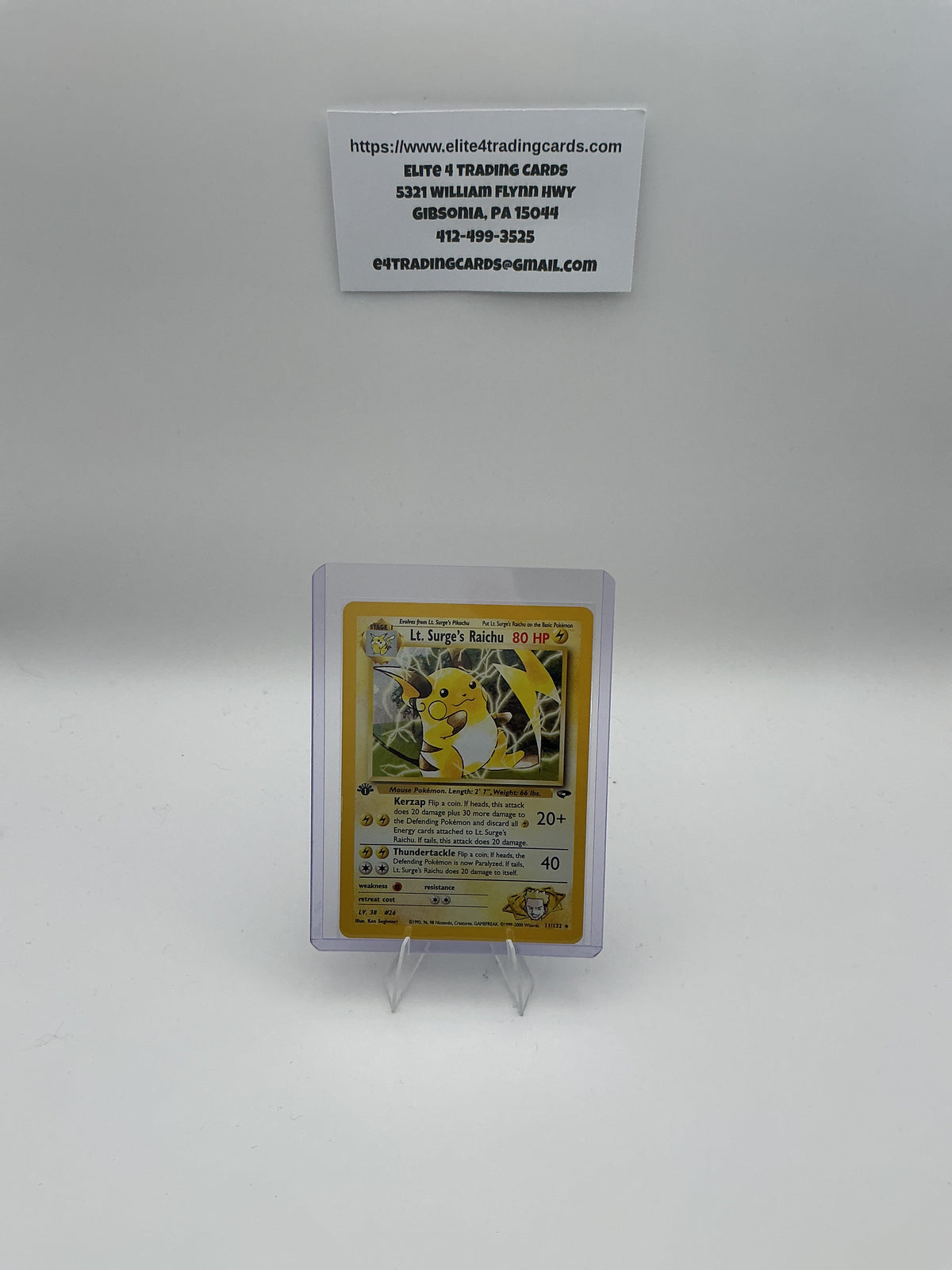 Lt. Surge's Raichu - Gym Challenge (G2) 1st ED - LP