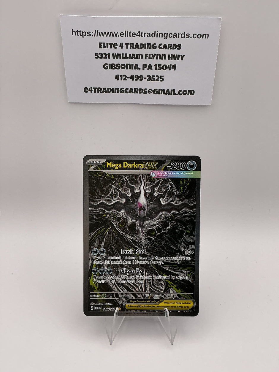 Mega Darkrai ex - 116/084 - ME05: Pitch Black (PBL) - NM