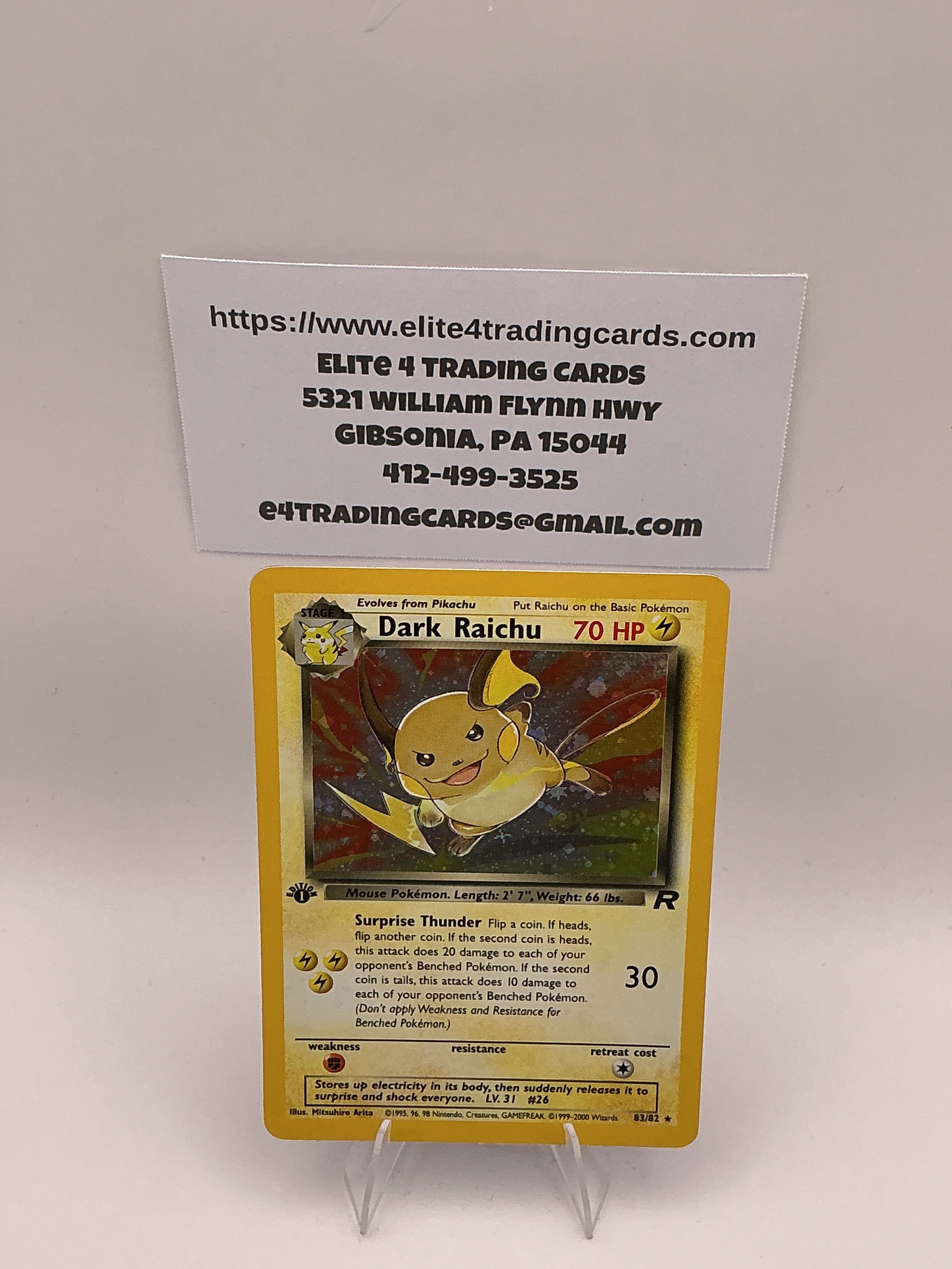 Dark Raichu - Team Rocket (TR) - NM-LP