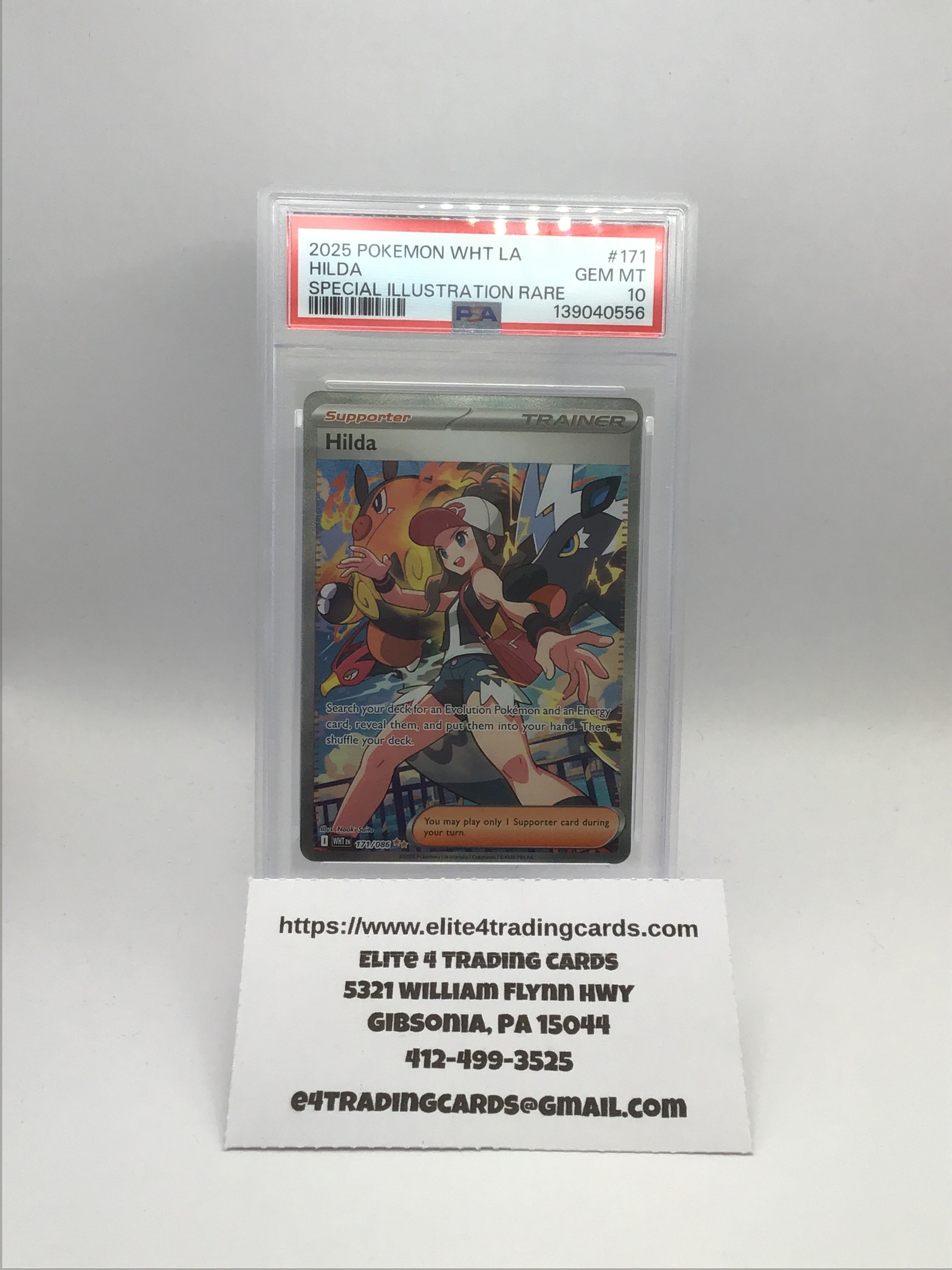 Hilda #171 Pokemon White Flare (PSA 10)