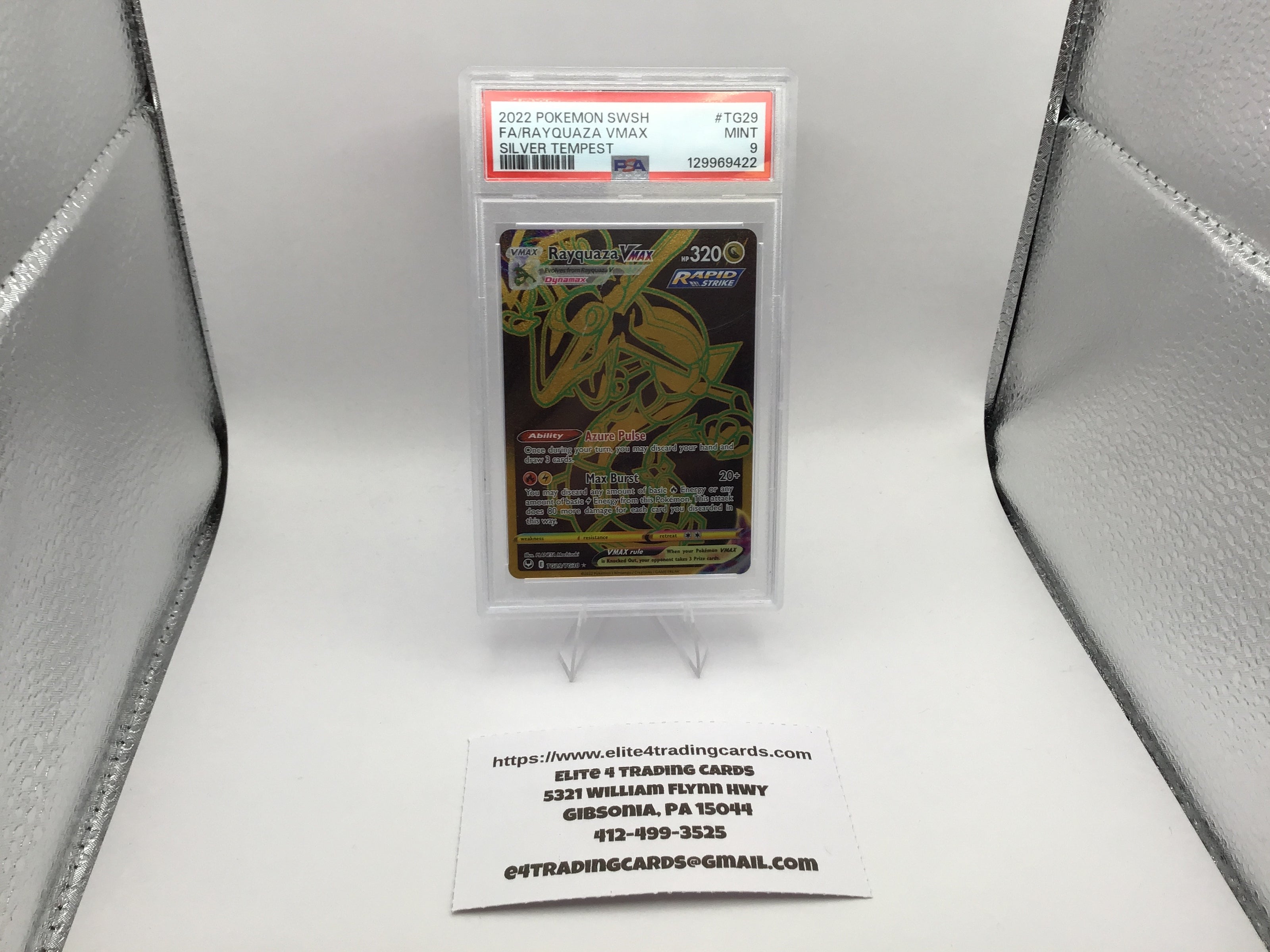 Rayquaza VMAX #TG29 Pokemon Silver Tempest (PSA 9)
