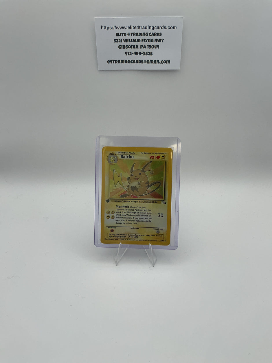 Raichu (14) - Fossil (FO) 1st ED - LP