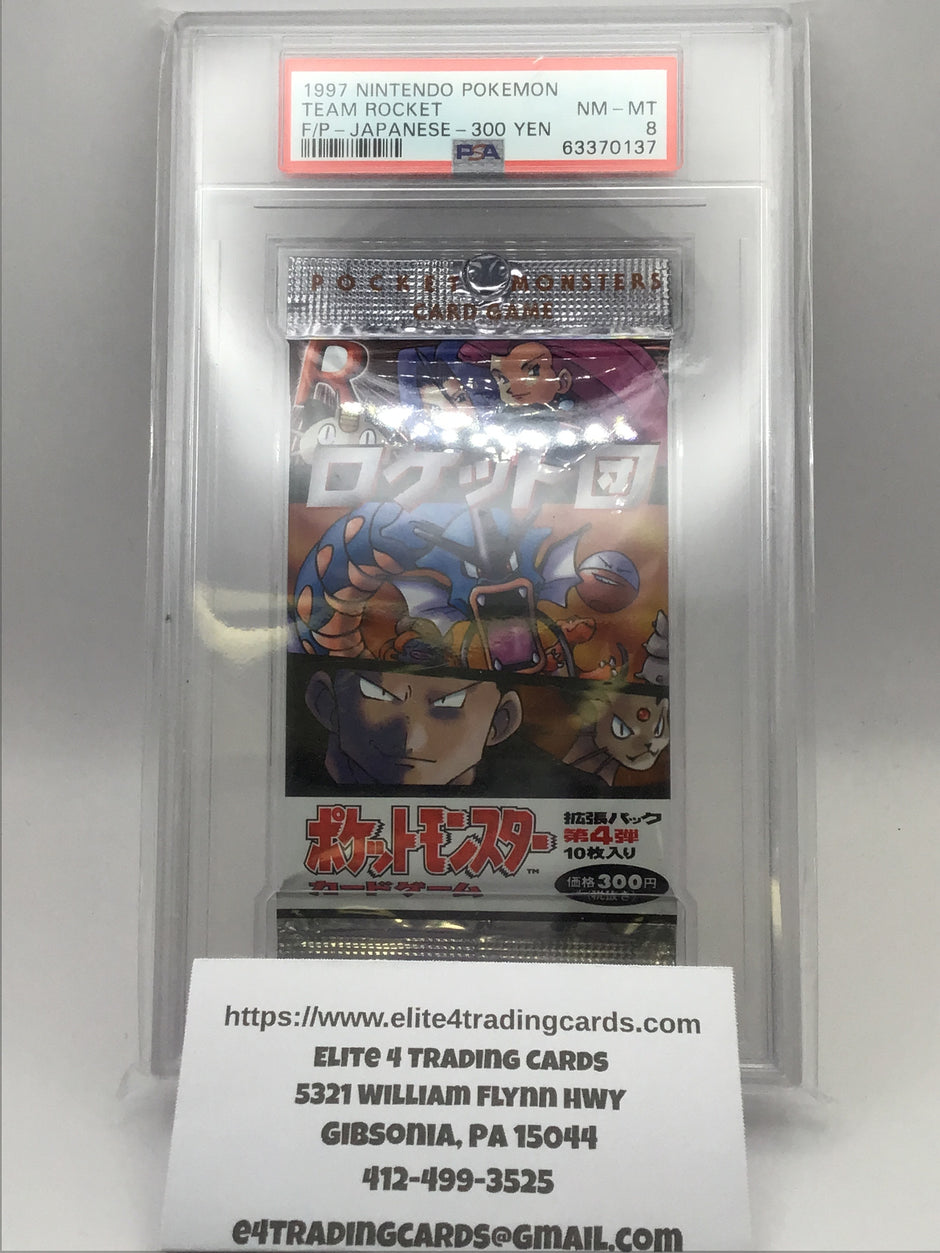 Booster Pack Pokemon Japanese Rocket Gang (PSA 8)