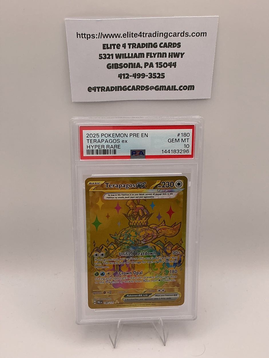 Terapagos ex #180 Pokemon Prismatic Evolutions (PSA 10)