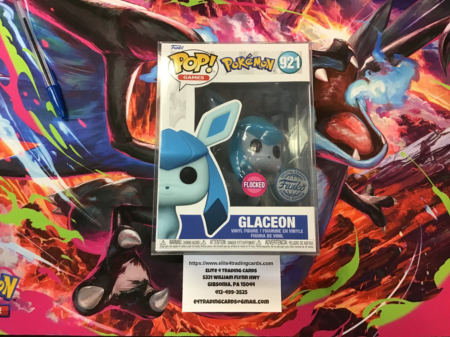 Glaceon #921 [Flocked] Funko Pop!