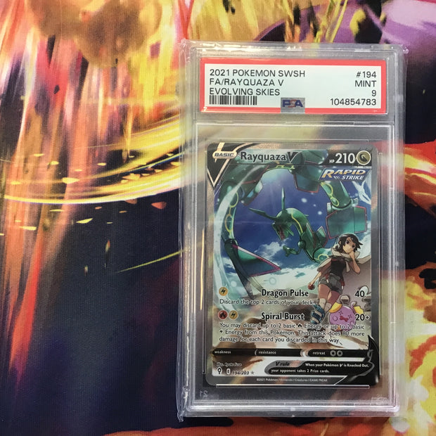 PSA 9 Rayquaza V