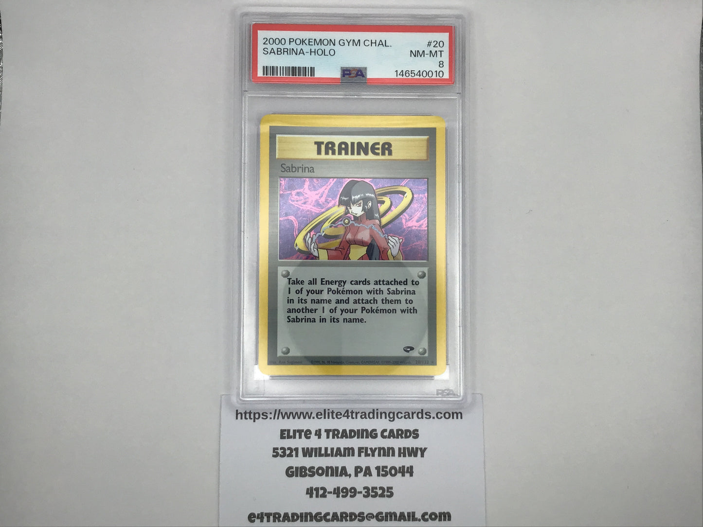 Sabrina #20 Pokemon Gym Challenge (PSA 8)