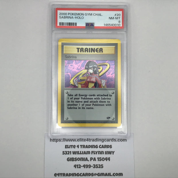 Sabrina #20 Pokemon Gym Challenge (PSA 8)
