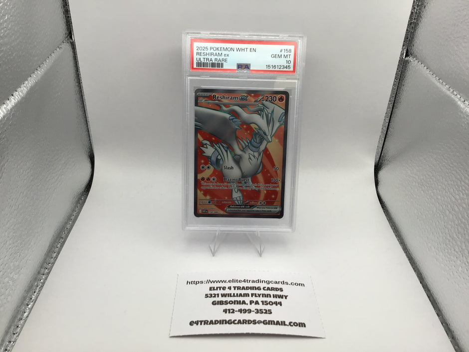 Reshiram ex #158 Pokemon White Flare (PSA 10)