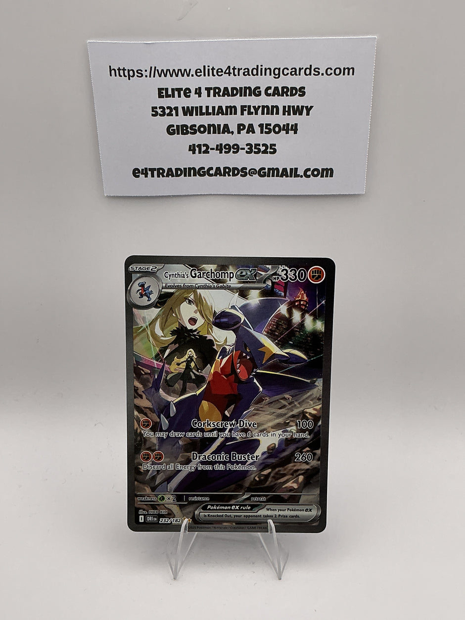 Cynthia's Garchomp ex - 232/182 - SV10: Destined Rivals (DRI) - NM