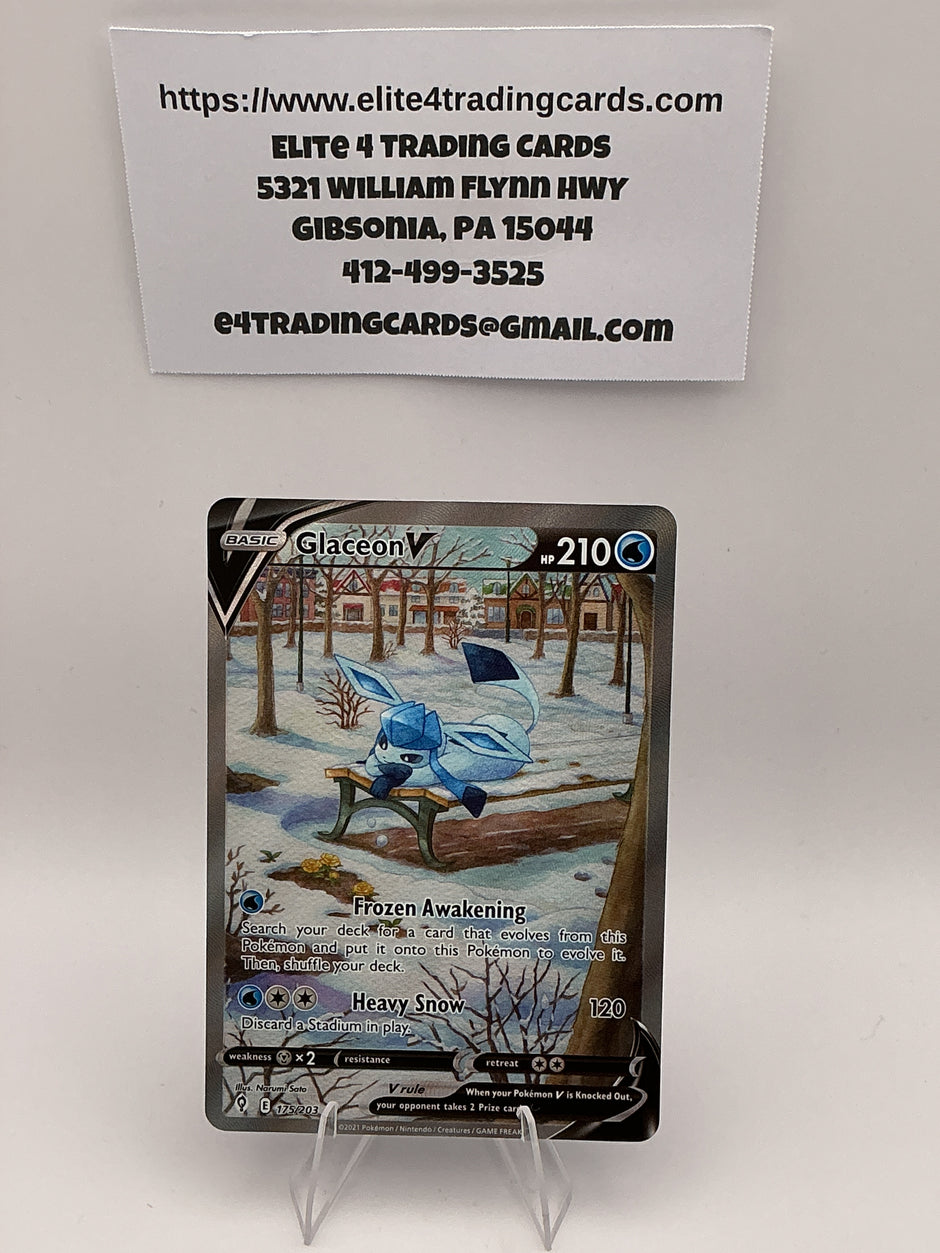 Glaceon V (Alternate Full Art) - SWSH07: Evolving Skies (SWSH07)