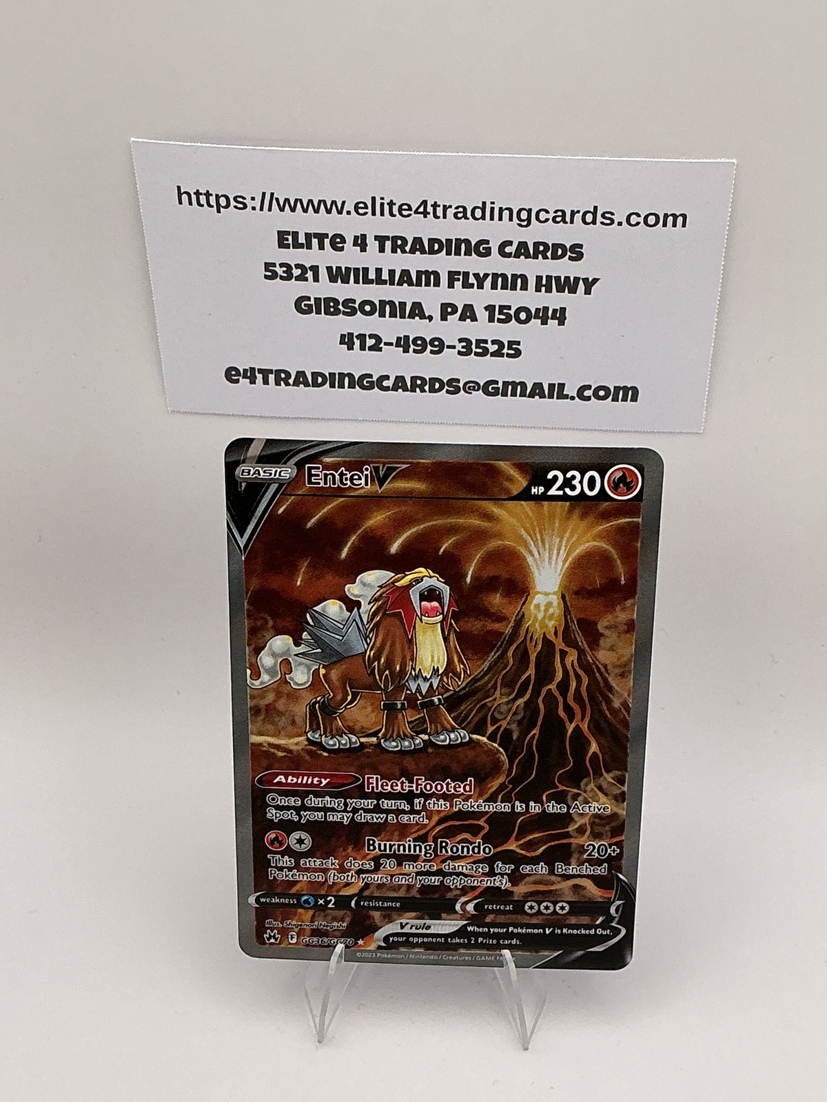 Entei V - SWSH: Crown Zenith: Galarian Gallery (CRZ:GG) GG36