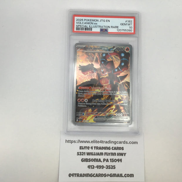 Volcanion ex #182 Pokemon Journey Together (PSA 10)