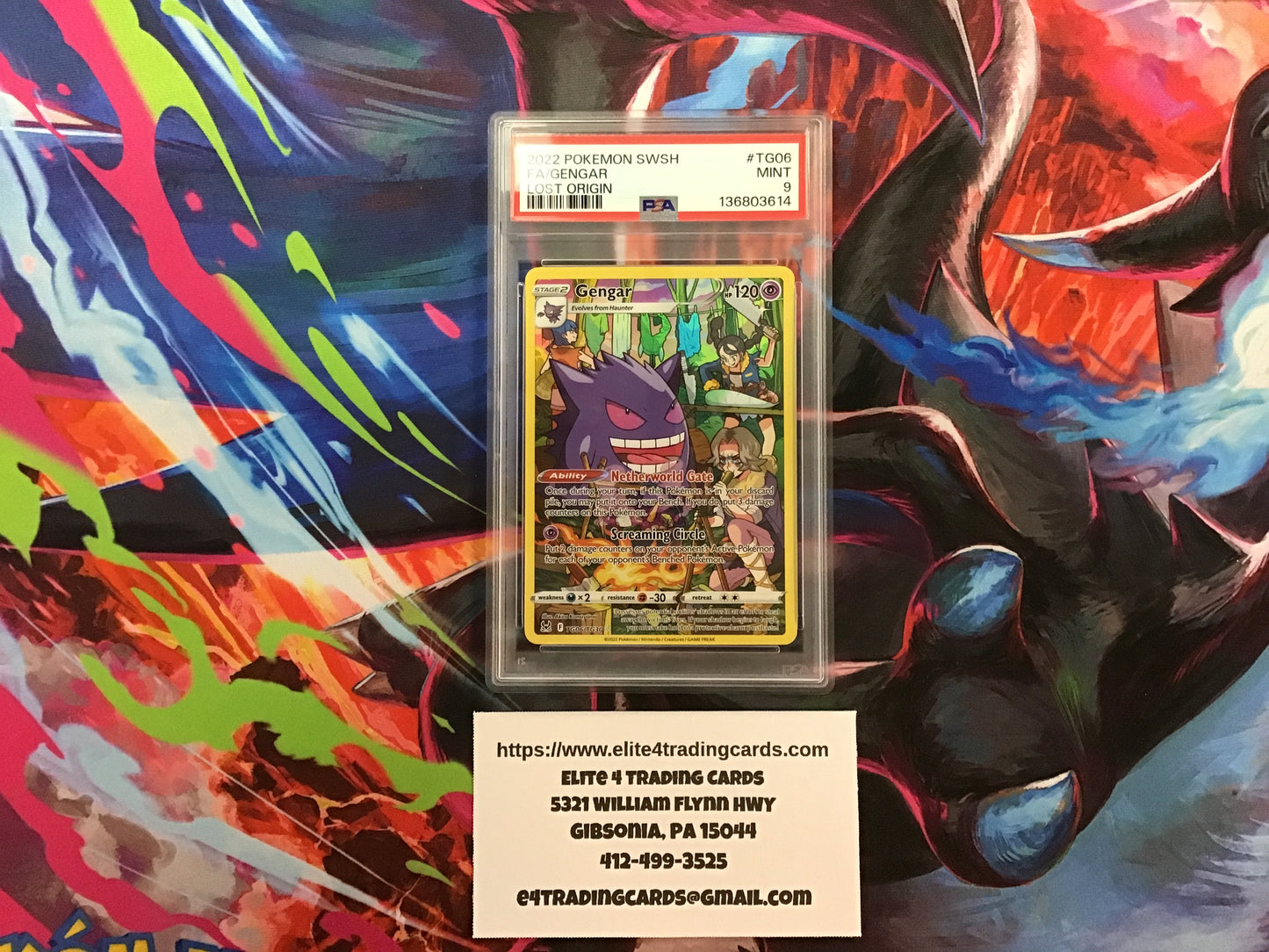 Gengar #TG06 Pokemon Lost Origin (PSA 9)
