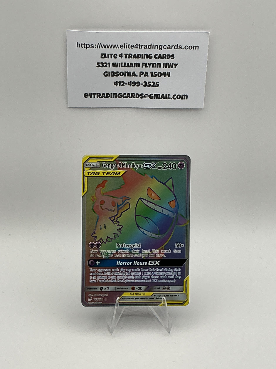 Gengar & Mimikyu GX (Secret) - 186/181 - Team Up (SM9)