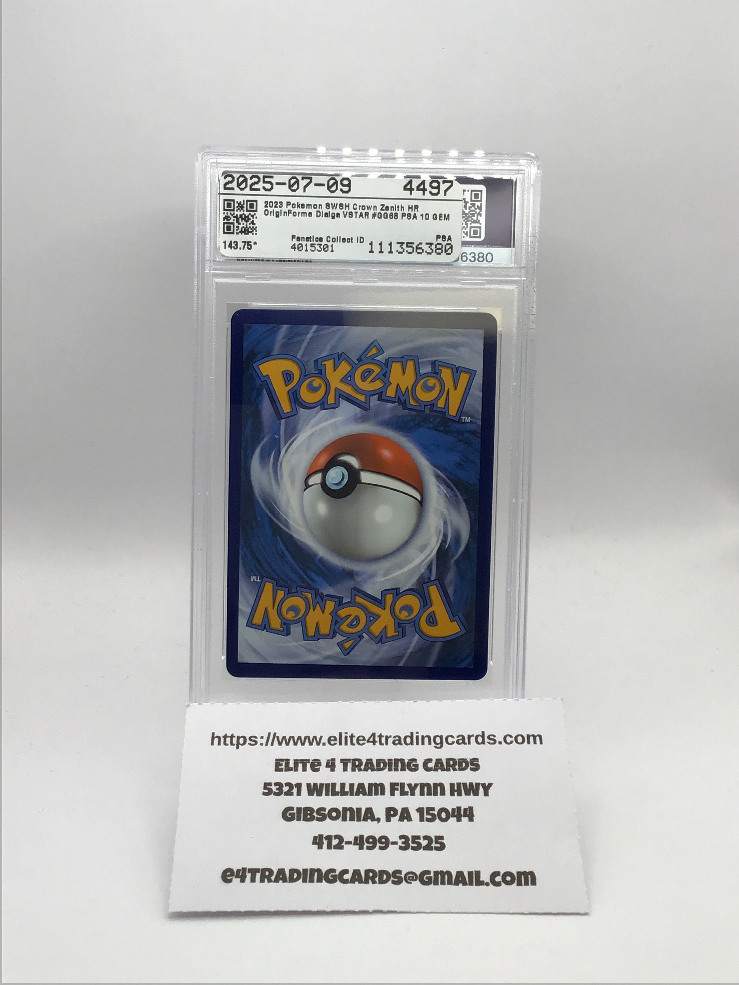 Origin Forme Dialga VSTAR (Secret) - SWSH: Crown Zenith: Galarian Gallery (CRZ:GG) (PSA 10)