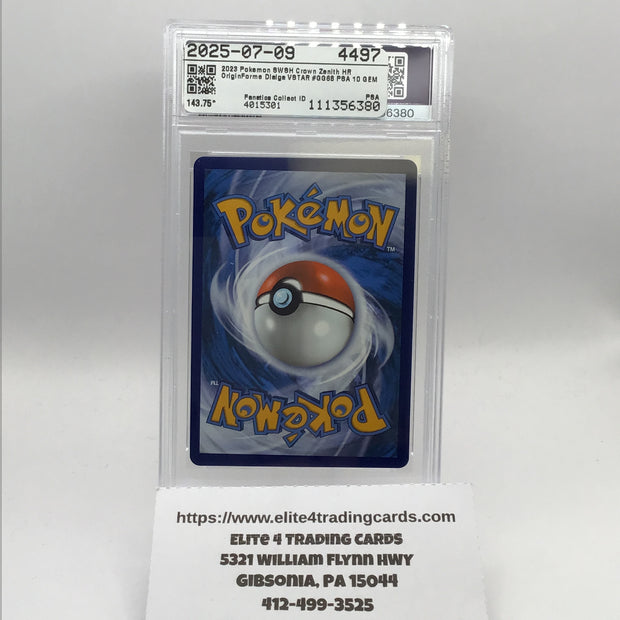 Origin Forme Dialga VSTAR (Secret) - SWSH: Crown Zenith: Galarian Gallery (CRZ:GG) (PSA 10)