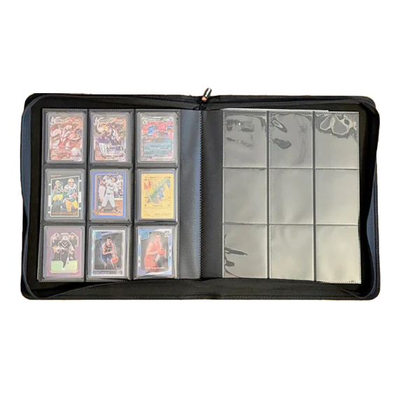 Toploader Binder 9-Pocket Pages - Black
