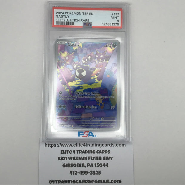 Gastly #177 Pokemon Temporal Forces (PSA 9)