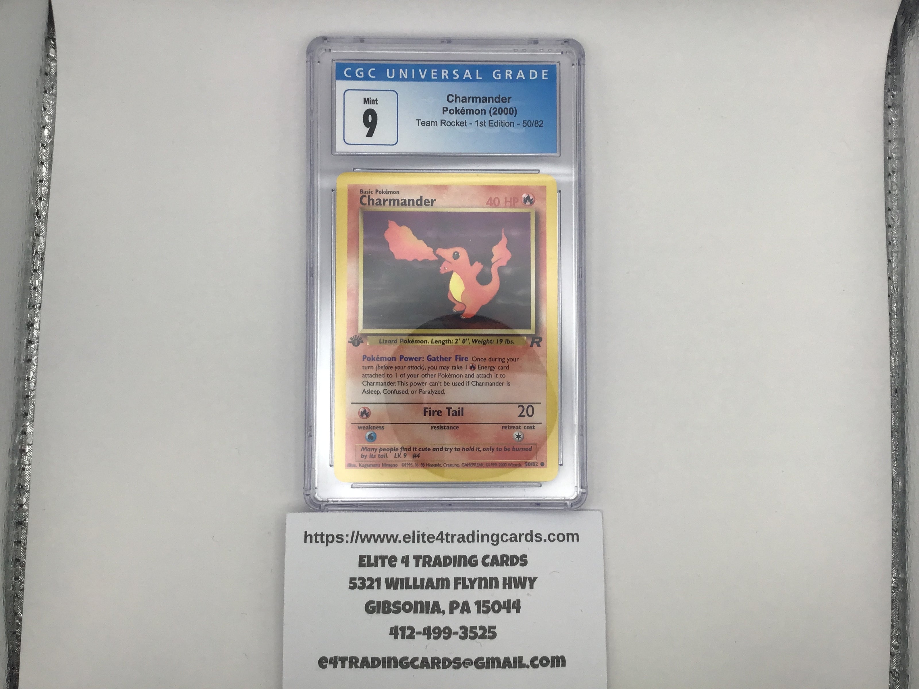 Charmander [1st Edition] #50 Pokemon Team Rocket (CGC 9)