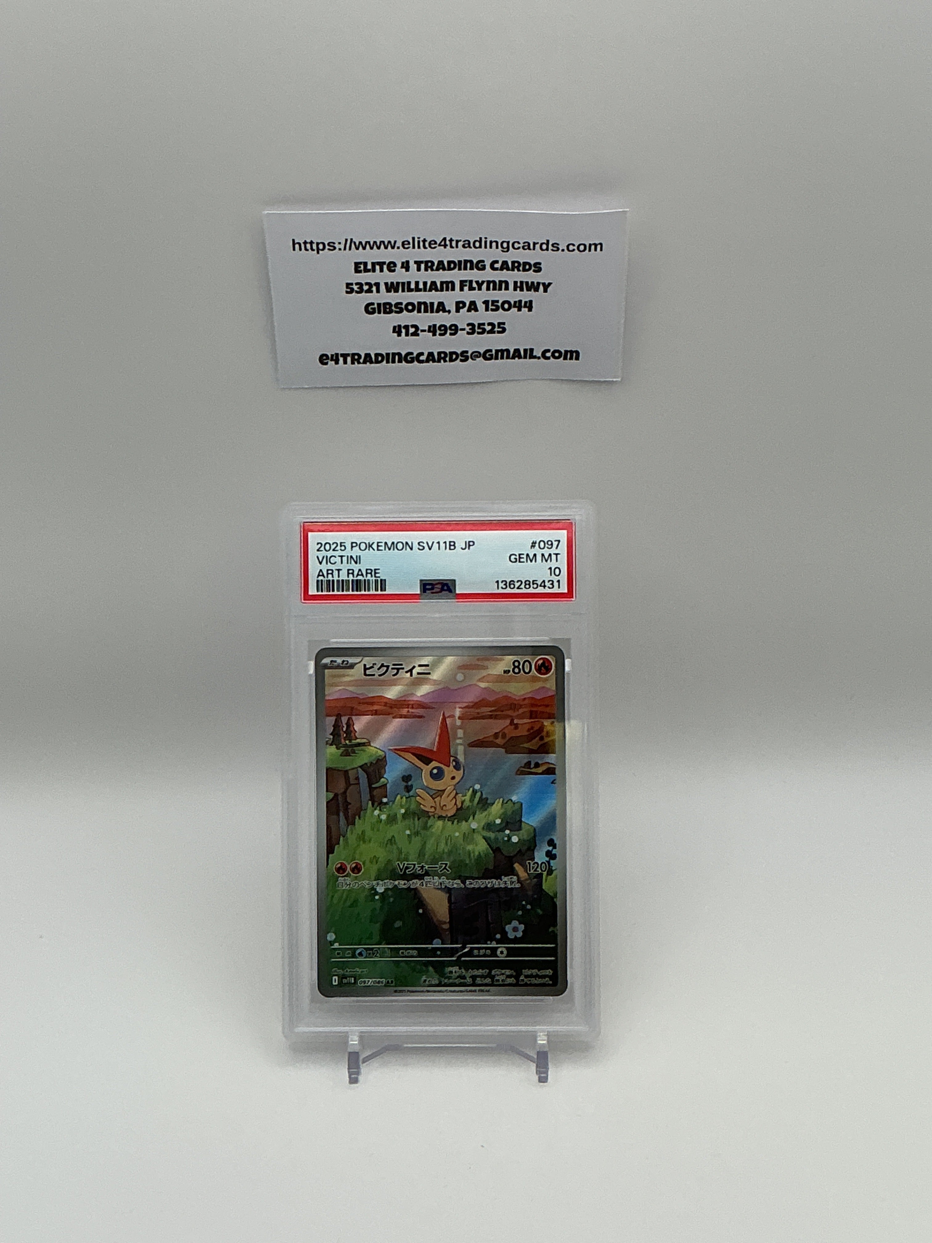 Victini #97 Japanese Black Bolt (PSA 10)