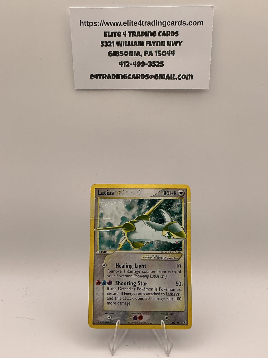 Latias Star - EX Deoxys (DX) DMG (Hole in Card)