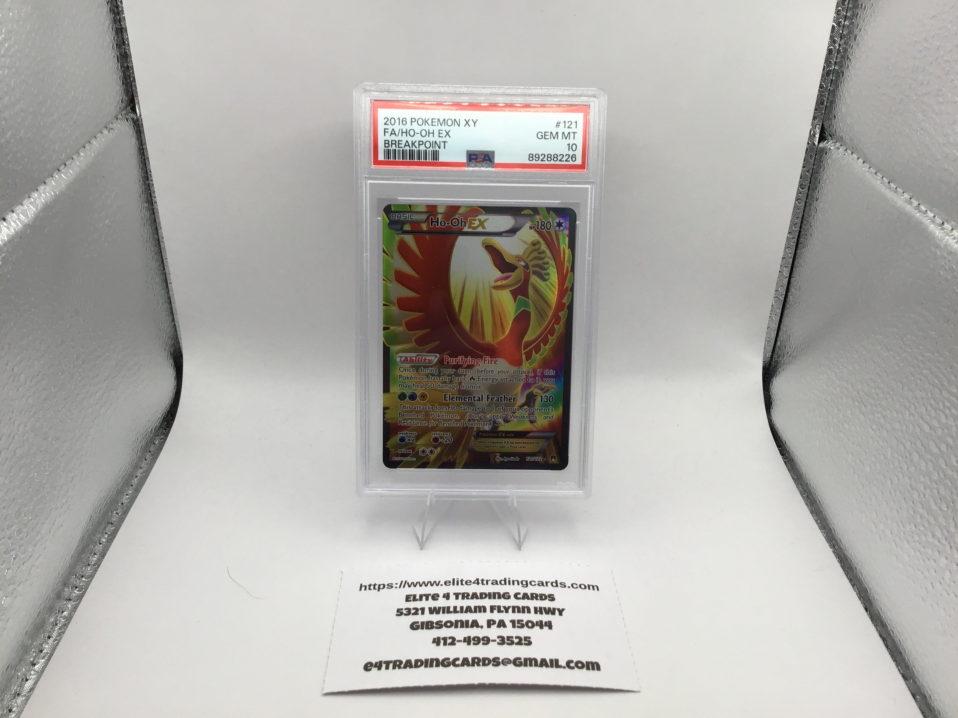 Ho-Oh EX #121 Pokemon BREAKpoint (PSA 10)