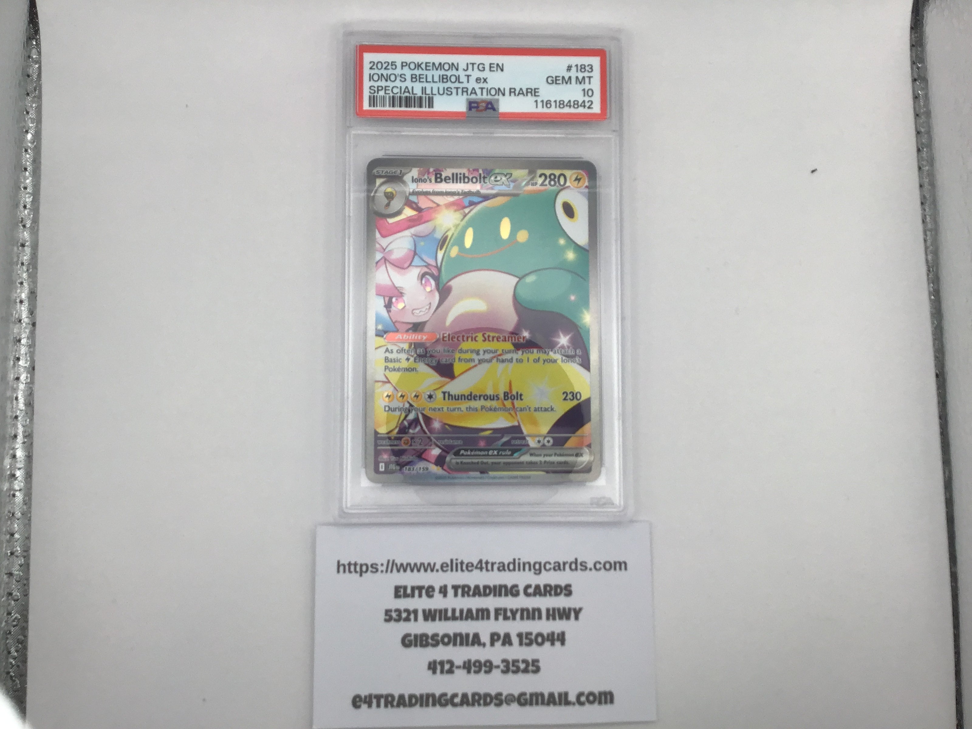 Iono's Bellibolt ex #183 Pokemon Journey Together (PSA 10)