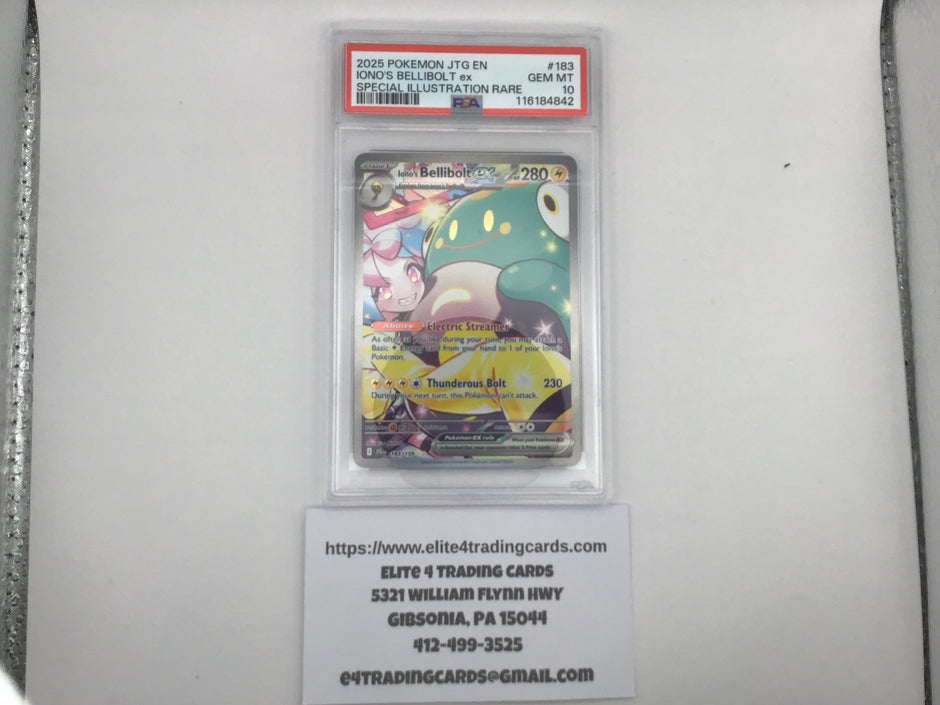 Iono's Bellibolt ex #183 Pokemon Journey Together (PSA 10)