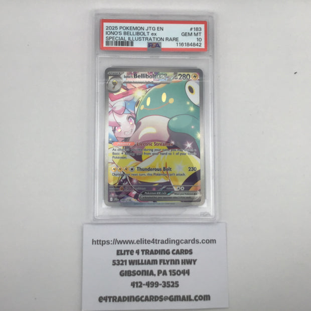 Iono's Bellibolt ex #183 Pokemon Journey Together (PSA 10)