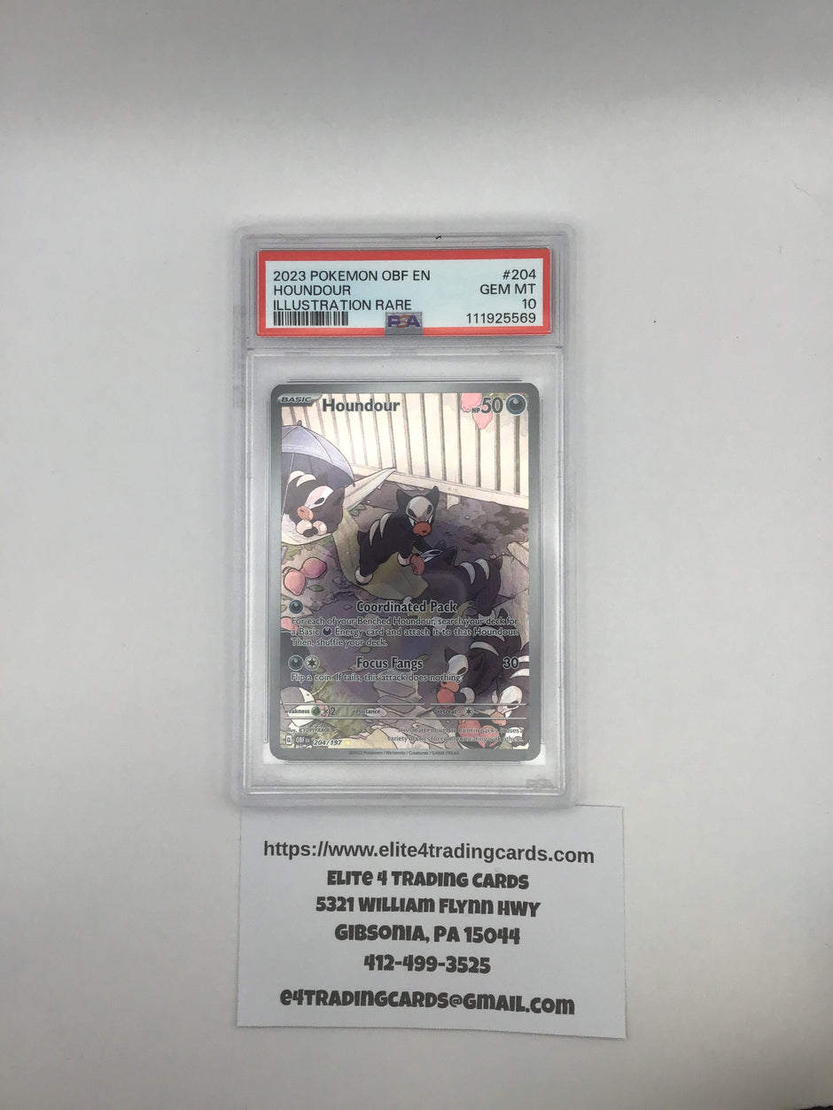 Houndour #204 Pokemon Obsidian Flames (PSA 10)