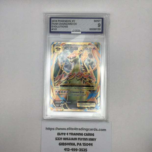 M Charizard EX #101 Pokemon Evolutions (AGS 9)