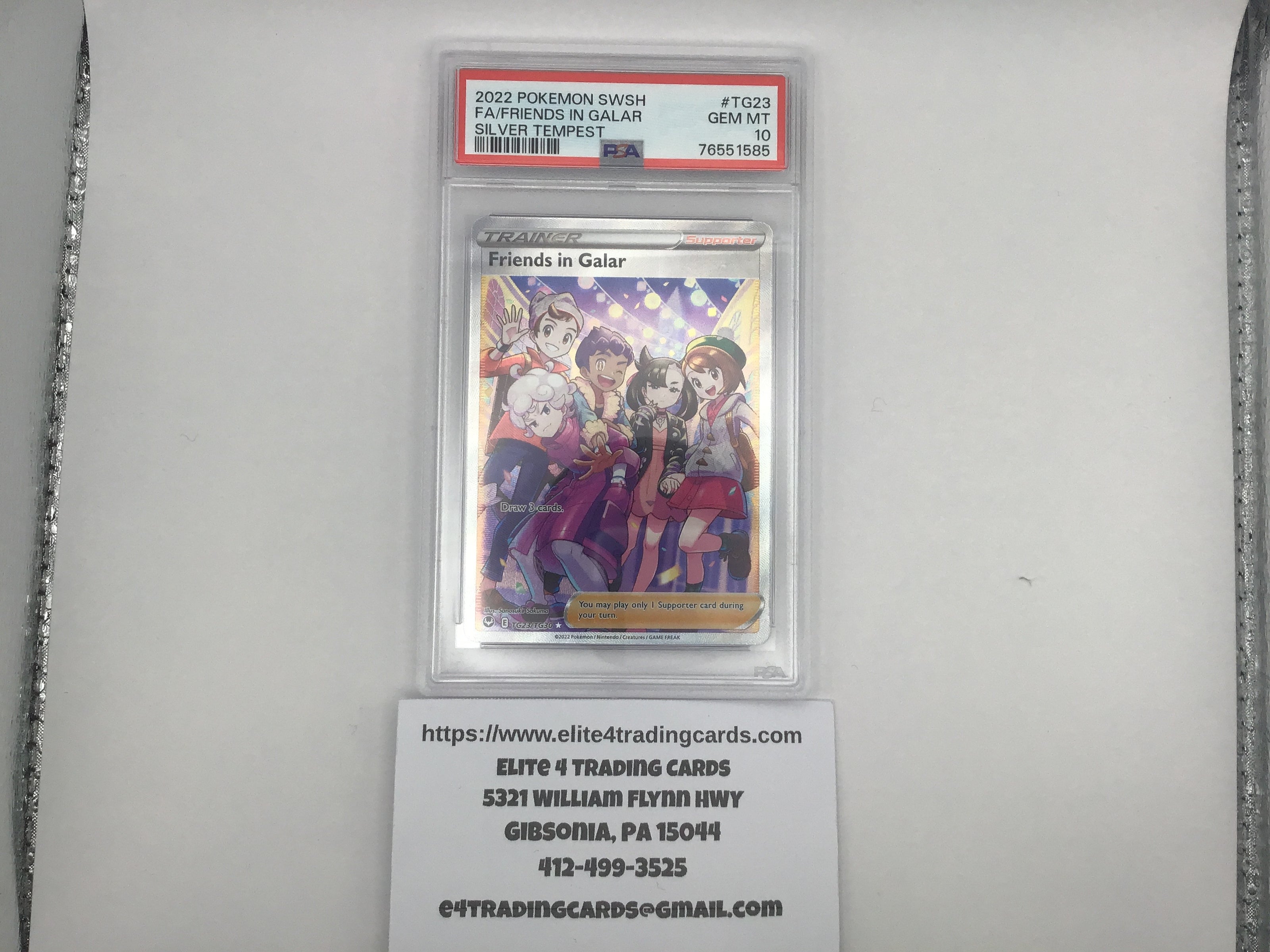 Friends in Galar #TG23 Pokemon Silver Tempest (PSA 10)
