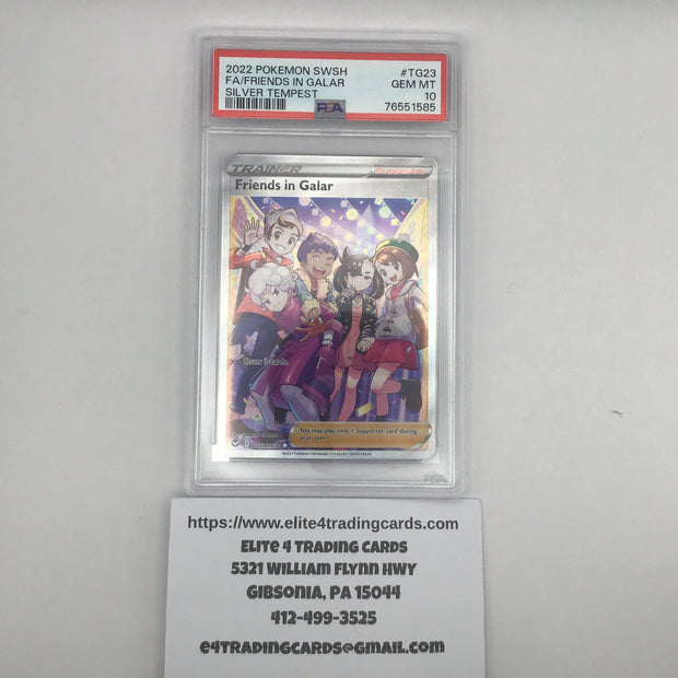 Friends in Galar #TG23 Pokemon Silver Tempest (PSA 10)