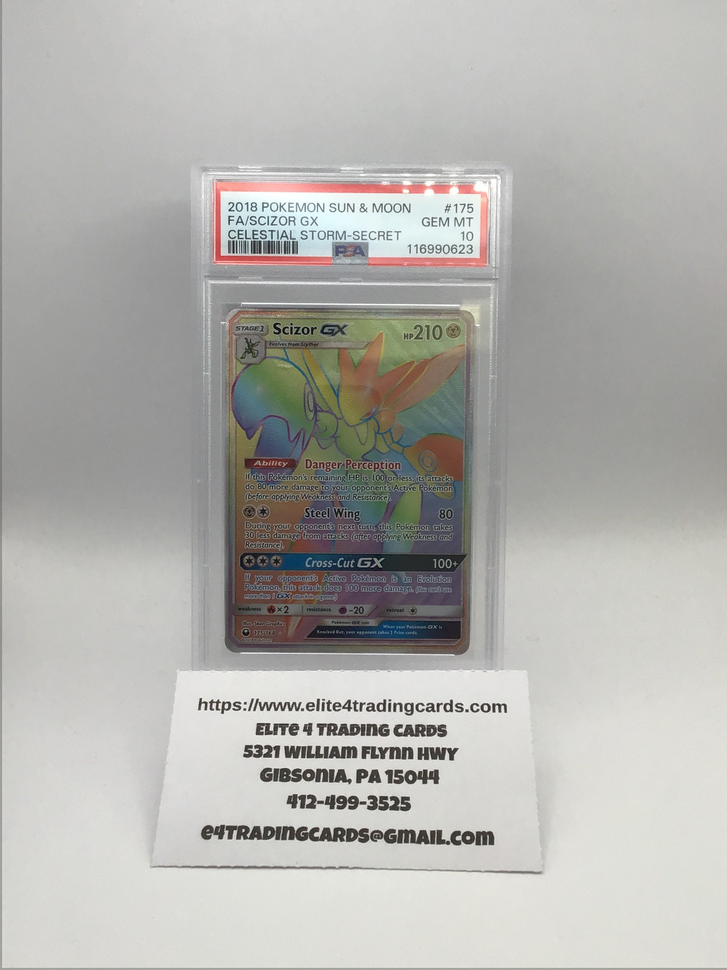 Scizor GX #175 Pokemon Celestial Storm (PSA 10)