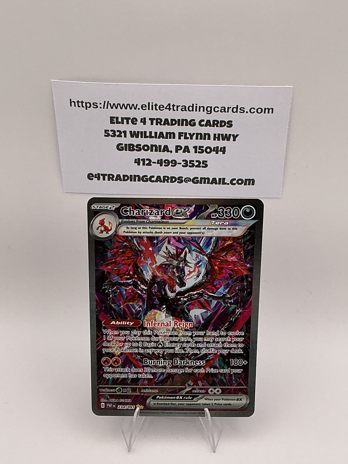 Charizard ex - 234/091 - SV: Paldean Fates (PAF) - NM