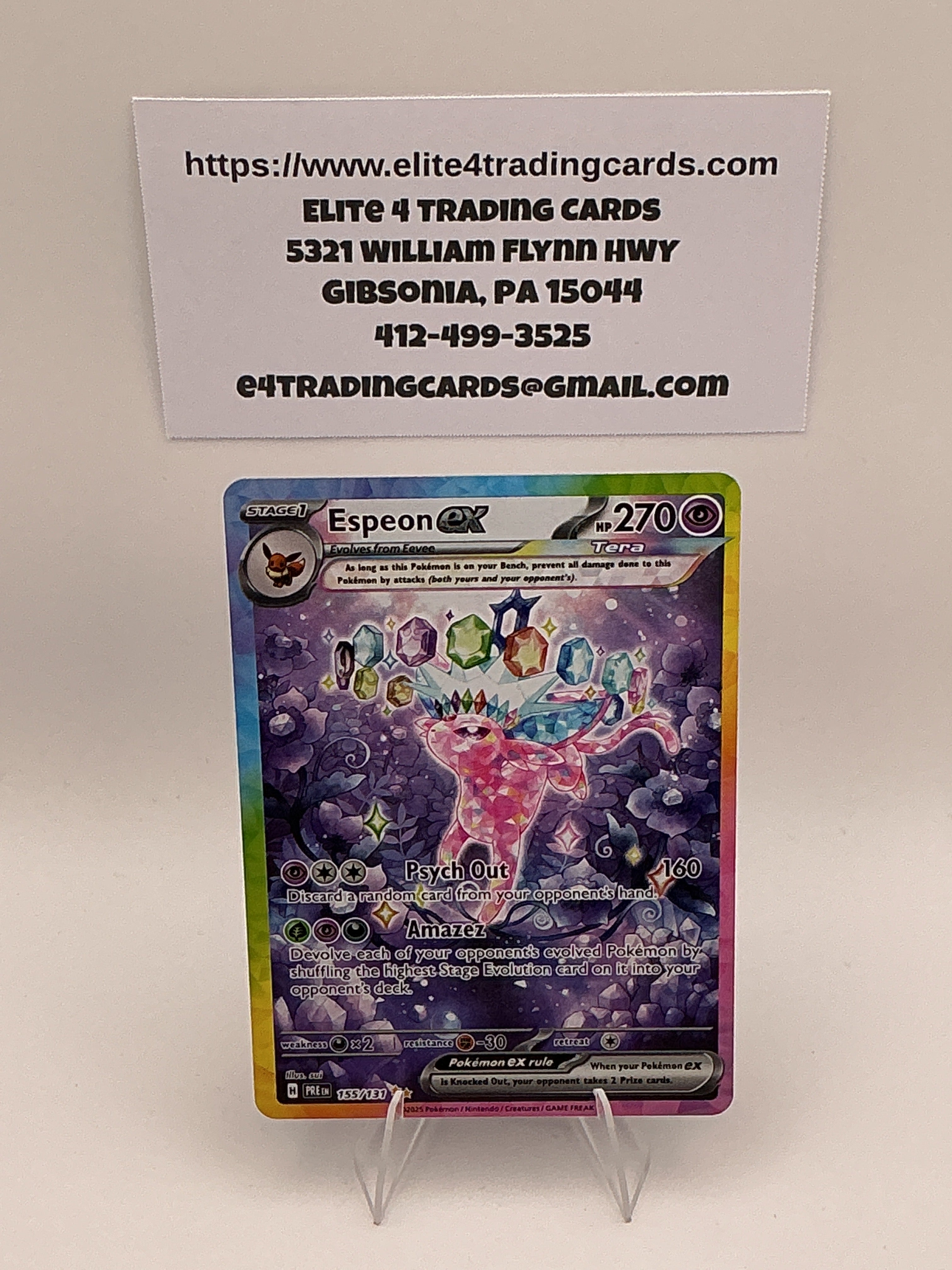 Espeon ex - 155/131 - SV: Prismatic Evolutions (PRE)