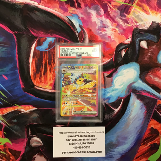 Jolteon ex #153 Pokemon Prismatic Evolutions (PSA 9)