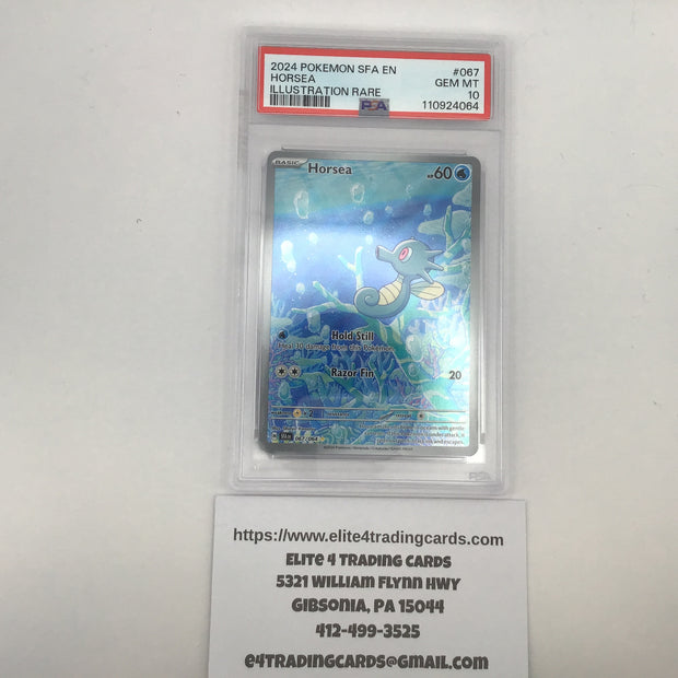 Horsea #67 Pokemon Shrouded Fable (PSA 10)