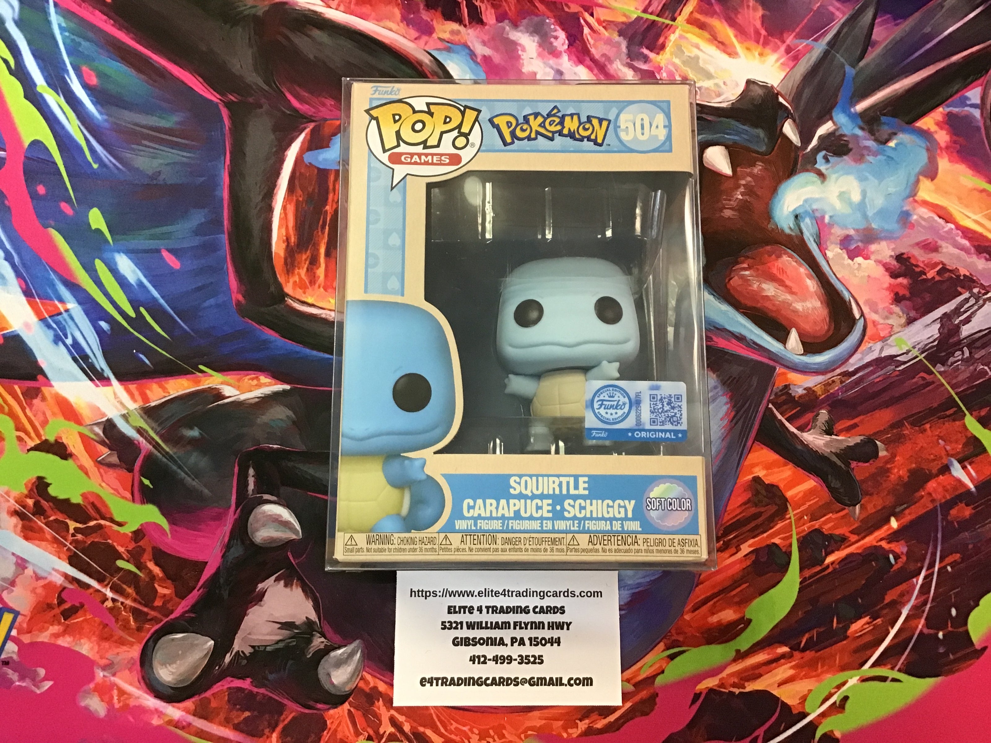Squirtle #504 Carapuce Schiggy [Soft Color] Funko Pop!
