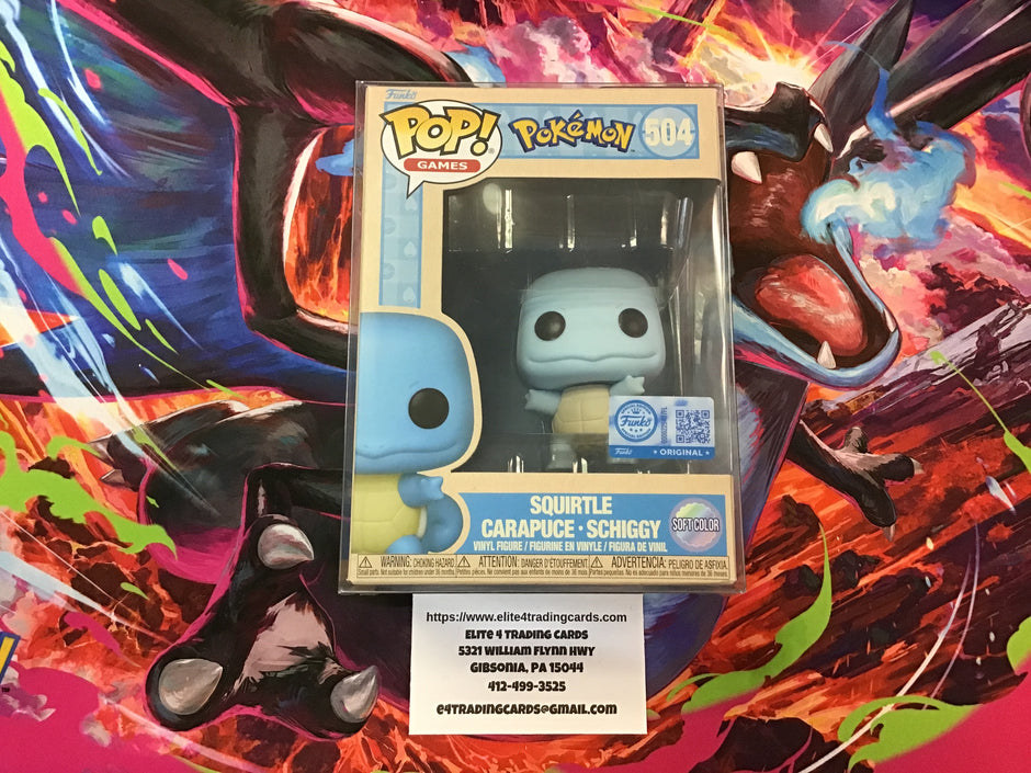 Squirtle #504 Carapuce Schiggy [Soft Color] Funko Pop!