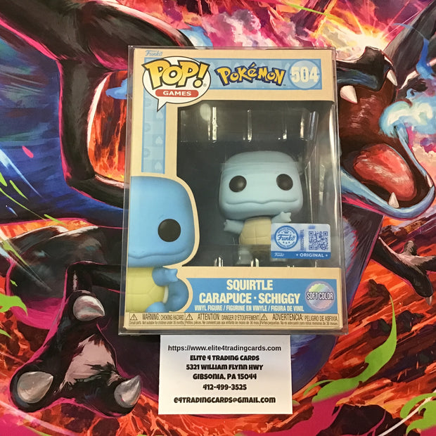 Squirtle #504 Carapuce Schiggy [Soft Color] Funko Pop!